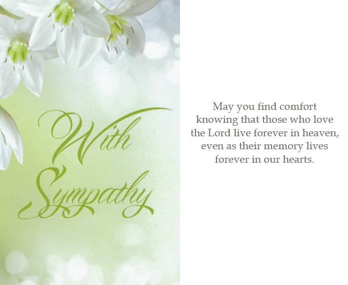 Sympathy Lilies Card